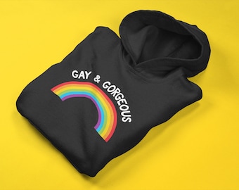 Gay Pride Hoodie | Rainbow Pride Flag Hoodie | Unisex LGBT Pride Sweatshirt | Pride March Sweater | Queer Pride Hoodie