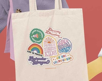 Retro Queer Tote Bag | Queer Pride Accessoires | LGBTQ Tasche