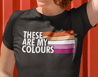 Lesbian Pride Flag T-Shirt - Organic Cotton Pride Parade Tee