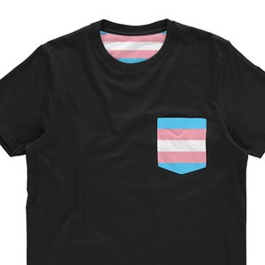 Trans Pride Shirt | Trans Flag T Shirt | Unisex Pride T Shirt | Transgender Clothing | LGBTQ Gifts | Trans FTM Shirt | Trans MTF T Shirt