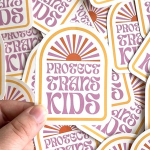 Protect Trans Kids Aufkleber | Support Trans Jugend Vinyl Aufkleber