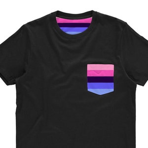 Omnisexual Pride Shirt | Omnisexual Flag Pocket T Shirt | Omni Pride
