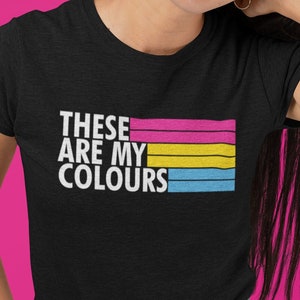 Pansexual Pride Shirt | Pansexual Flag Colours T Shirt | Pansexuality | Pansexual Clothing | Pan Pride Merch