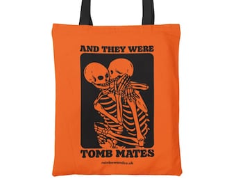 Tomb Mates Halloween Tote Bag | Trick or Treat Bag | Spooky Queer Gifts