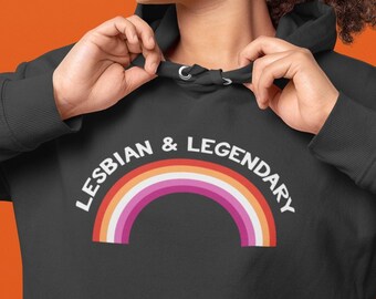 Sunset Lesbian Pride Hoodie | LGBTQ+ Flag Sweatshirt