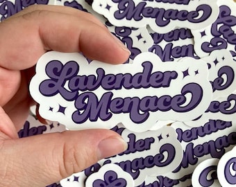Lavender Menace Lesbian Pride Sticker