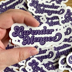 Lavender Menace Lesbian Pride Sticker