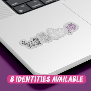 Autocollant d'Halloween de chats momie de fierté subtile de Zazzle.be Liste d'envies Vous avez des idées ? Stickers glacés effrayants étranges