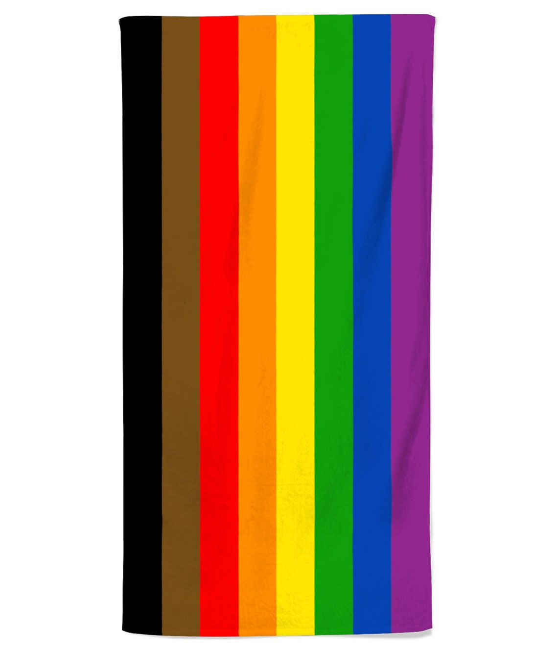 QPOC Pride Rainbow Flag Towel Inclusive Pride Beach Towel Etsy New