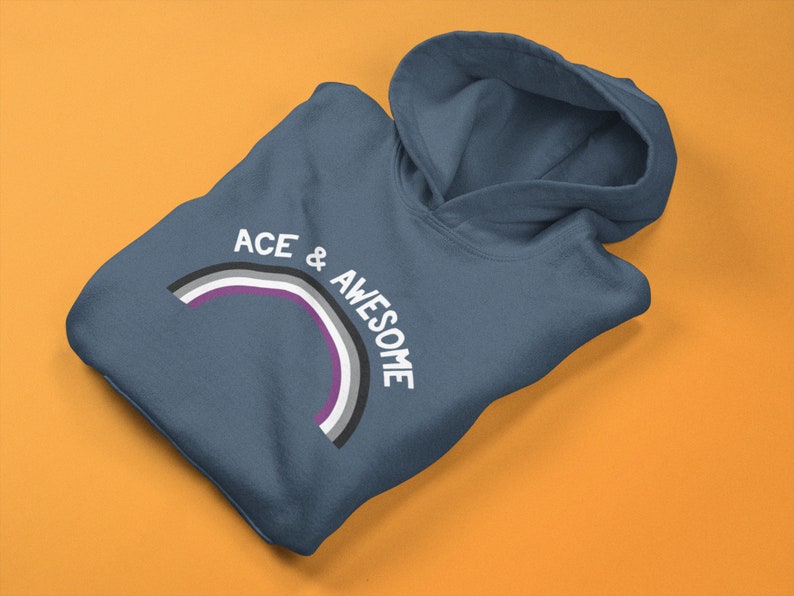 Asexual Pride Hoodie Ace & Awesome Ace Pride LGBTQ | Etsy