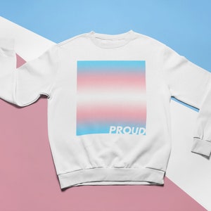 Trans Sweatshirt | Trans Pride Flag | Transgender Clothing | Trans Gifts