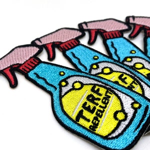 TERF Repellent Iron on Patch Trans Rights Embroidered Patch Queer Pride ...