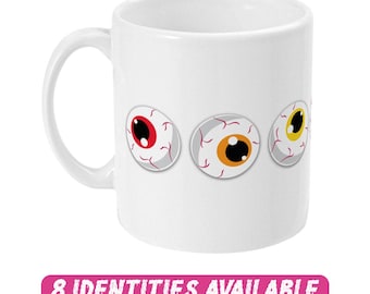 Spooky Subtle Pride Eyeballs Halloween Coffee Mug