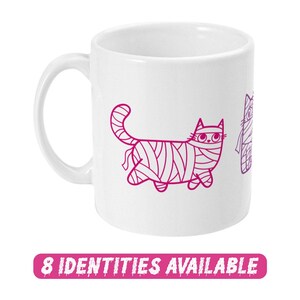 Subtle Pride Halloween Mummy Cats Coffee Mug
