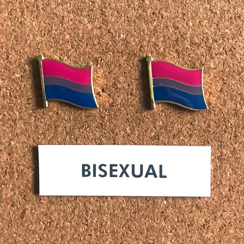 Bisexual Pride Pin Bi Pride Flag Pin Subtle Bisexual Etsy