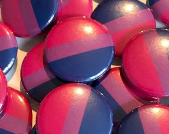 Bisexual Pride Flag Badge | Subtle Bi Pin (25/30mm)