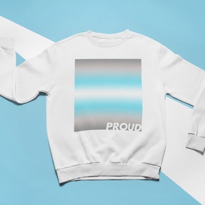 Demiboy Pride Sweatshirt | Demiguy Sweater | Demiman Pride Jumper | Demiboy Pride Flag | Demigender | Queer Sweatshirt | Demiboy Gift
