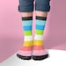 Queer Pride Socks | Queer Clothing | LGBTQ Apparel | Queer Gifts | Gay Tube Socks | Pride Flag Socks | Pride Gift | Colourful Socks 