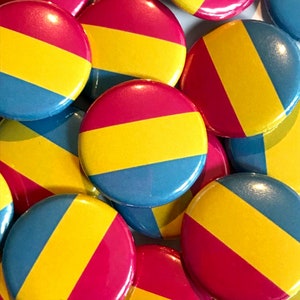 Pansexual Pride Pin Badge | Pansexual Flag Badge | Pan Pride Gifts Under 5