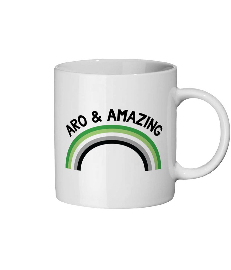 Pride (Aromantic) Flag Wrap 11oz/315ml White Ceramic Mug
