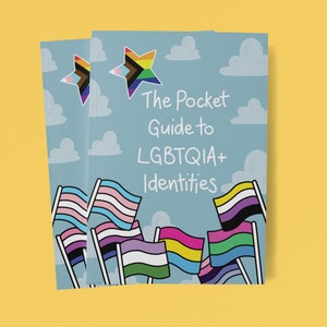 Pocket Guide to LGBTQIA Identities Queer Pride Zine Book of Pride Flags LGBTQ Ally Gift Queer Identities LGBTQ Gifts image 2