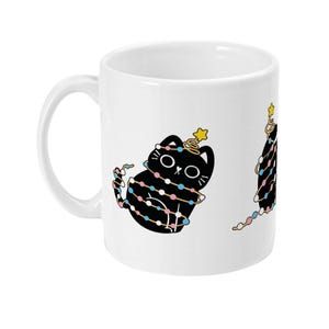 Transgender Christmas Cat Mug | Trans Pride Christmas Gifts