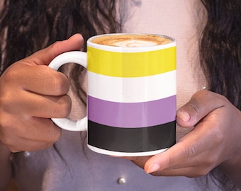 Non Binary Pride Flag Mug | Enby Gift