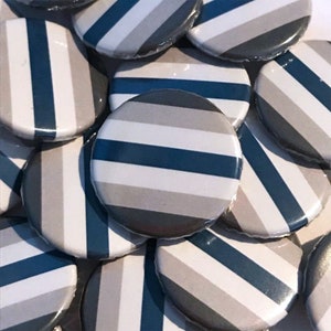 Greygender Pride Pin Badge | Graygender Pride Buttons | Greygender Flag Badge | 25mm Pride Badge