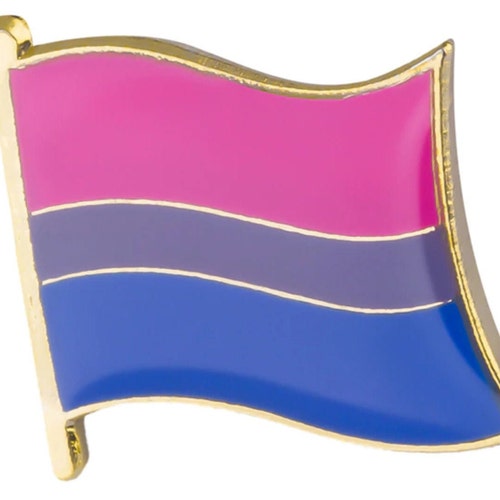 Bisexual Pride Pin Bi Pride Flag Pin Subtle Bisexual photo