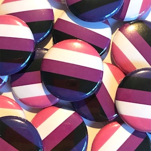 Genderfluid Pride Flag Pin | LGBTQ+ Badge (25mm)