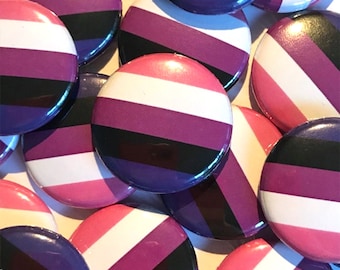 Genderfluid Pride Flag Pin | LGBTQ+ Badge (25mm)