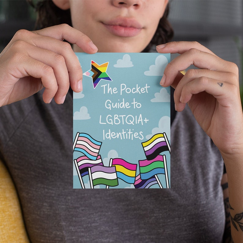Pocket Guide to LGBTQIA Identities Queer Pride Zine Book of Pride Flags LGBTQ Ally Gift Queer Identities LGBTQ Gifts image 4