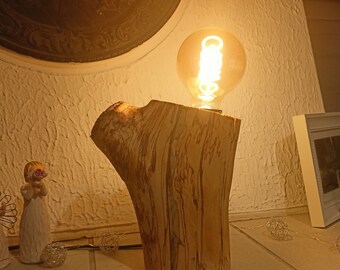 Tischlampe Holz diy
