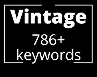 Palabras clave antiguas, palabras clave retro: lista de palabras clave de descarga instantánea