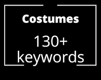 Lista de palabras clave de disfraces para descarga instantánea