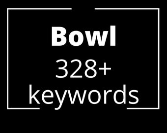 Lista de palabras clave de Bowl para descarga instantánea