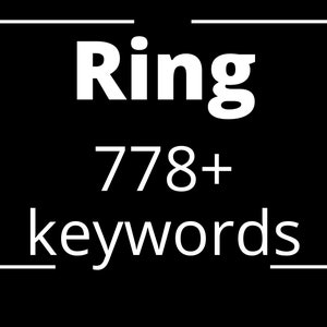778 Ring Keywords, Etsy keywords, SEO keywords, Tags and Titles Keywords, Ring Keywords list, Instant Download keywords list