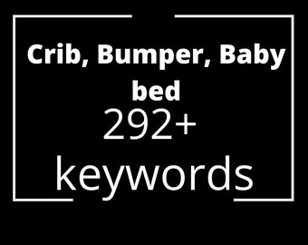cuna, parachoques, bebé, cama: lista de palabras clave de descarga instantánea