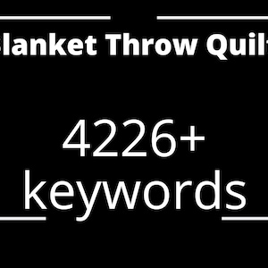 4226 Blanket Throw Plaid Quilt Keywords, Etsy keywords, SEO keywords, Tags and Titles Keywords, Keywords list