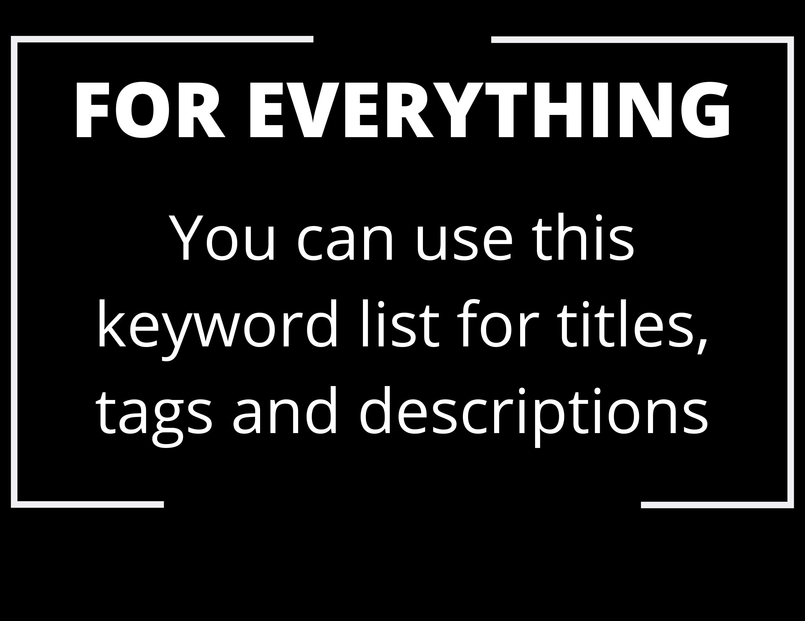 Box Keywords List for Instant Download - Etsy