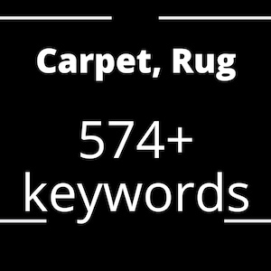 Carpet Rug keywords list for instant download