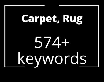 Carpet Rug keywords list for instant download