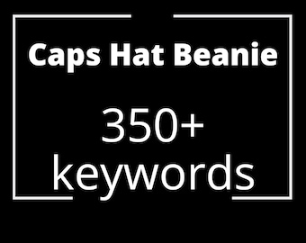 Caps Hat Beanie keywords list for instant download