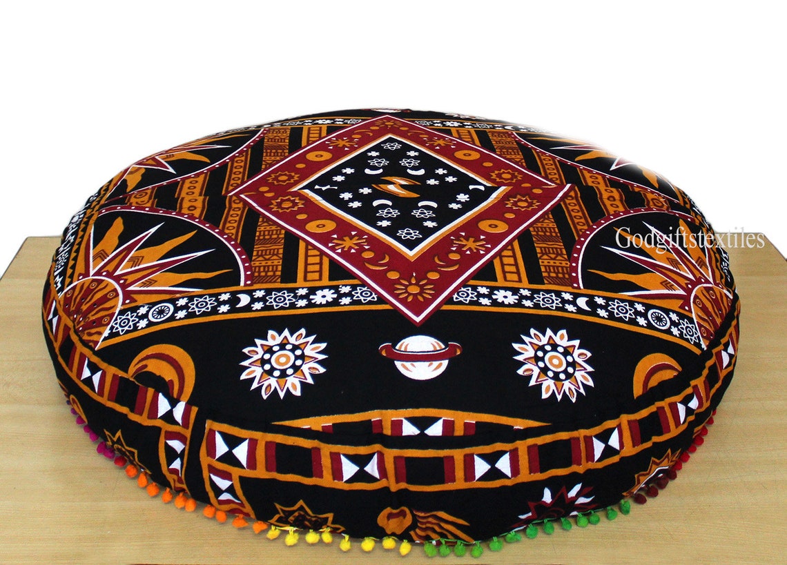 35 Large Round Cushion Cover Decorative Large Round Etsy