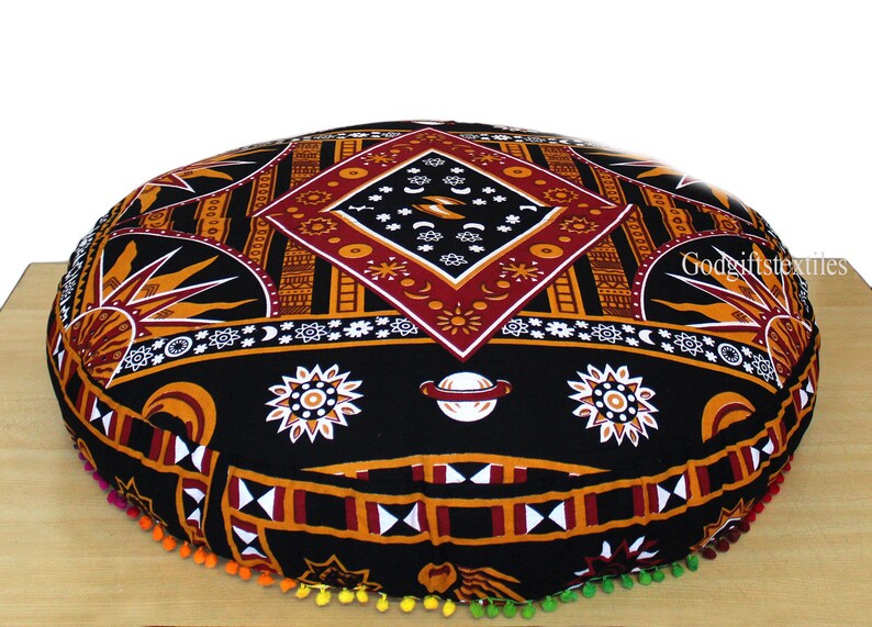 35 Large Round Cushion Cover Decorative Large Round Etsy