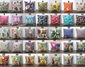 All SIZE Handmade Square Cushion Covers Decorate ALL Colors Pillows Cushion Covers Beautiful For Home, Office Sofa, Bedroom Any room Pillows