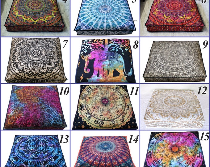 Floor Cushion Large Floor Pillow Cover masala Etsy UK