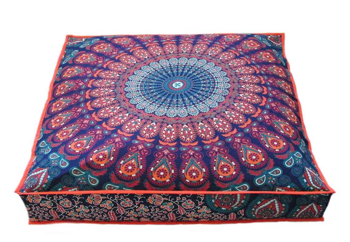35x35 Large Floor Mandala Pillow Covers Meditation Etsy Australia