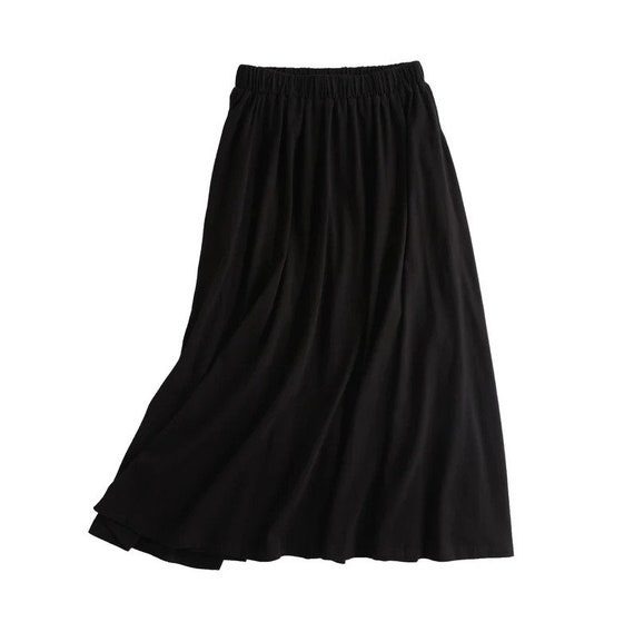 Share more than 231 black cotton midi skirt
