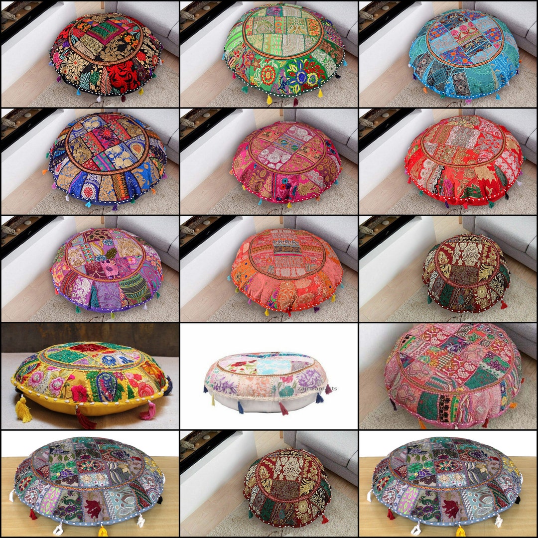 All Size of Round Cushion Covers Floor Decorative Vintage Large Pillow